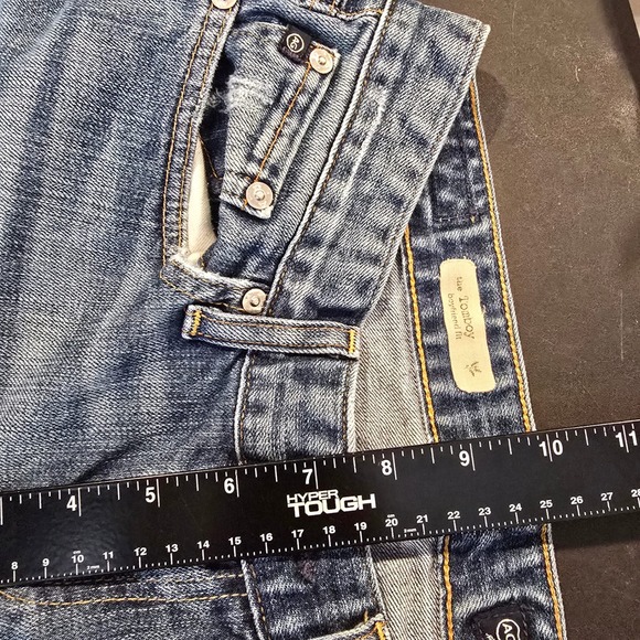 AG Adriano Goldschmied The Tomboy Boyfriend Fit Distressed Jeans Medium Wash - Picture 11 of 13